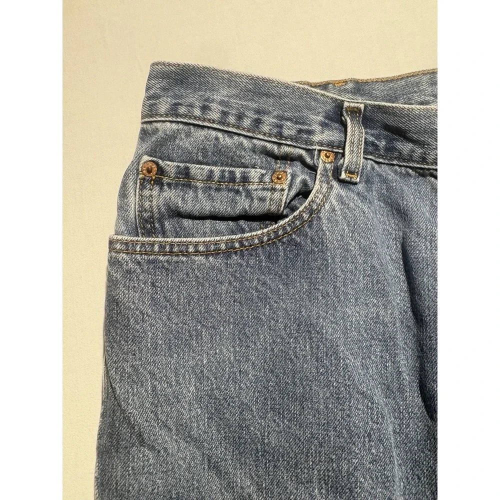 Levis 550 Relaxed Fit Jeans Mens 42x30 Blue Medium Wash Denim 550-0216